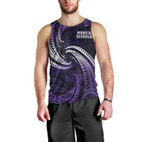 Manua Segaula American Samoa High School Personalized Men Tank Top Polynesian Wave Style