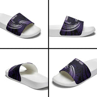 Manua Segaula American Samoa High School Personalized Slide Sandals Polynesian Wave Style - Polynesian Pride