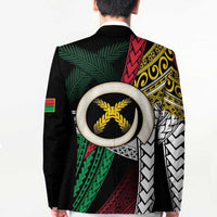 Ni-Van Vanuatu 45th Yumi Yumi Yumi Blazer Vanuatuan Boar Tusk Polynesian Pattern - Polynesian Pride