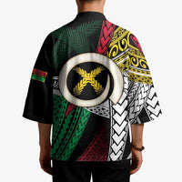 Ni-Van Vanuatu 45th Yumi Yumi Yumi Kimono Vanuatuan Boar Tusk Polynesian Pattern - Polynesian Pride