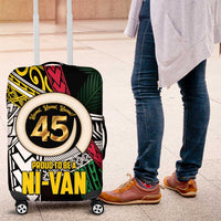 Ni-Van Vanuatu 45th Yumi Yumi Yumi Luggage Cover Vanuatuan Boar Tusk Polynesian Pattern
