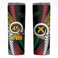 Ni-Van Vanuatu 45th Yumi Yumi Yumi Skinny Tumbler Vanuatuan Boar Tusk Polynesian Pattern