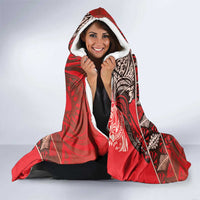 Vintage Ngatu Tribal Tonga Pattern Hooded Blanket - Polynesian Pride