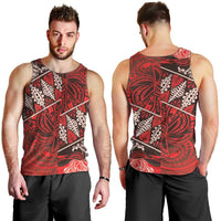 Vintage Ngatu Tribal Tonga Pattern Men Tank Top - Polynesian Pride