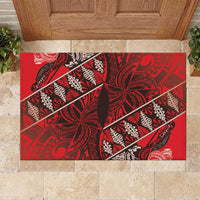 Vintage Ngatu Tribal Tonga Pattern Rubber Doormat - Polynesian Pride