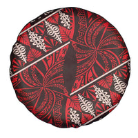Vintage Ngatu Tribal Tonga Pattern Spare Tire Cover - Polynesian Pride