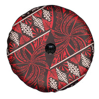 Vintage Ngatu Tribal Tonga Pattern Spare Tire Cover - Polynesian Pride