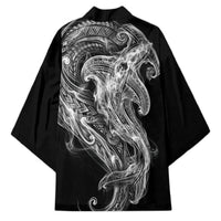 Pango Maori Tribal Hammershark Ghost Spirit Kimono