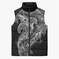 Pango Maori Tribal Hammershark Ghost Spirit Sleeveless Puffer Jacket