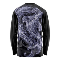 Kikorangi Maori Tribal Hammershark Ghost Spirit Long Sleeve Shirt