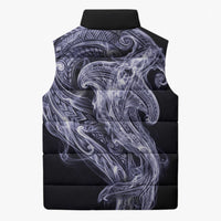 Kikorangi Maori Tribal Hammershark Ghost Spirit Sleeveless Puffer Jacket