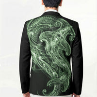 Pounamu Maori Tribal Hammershark Ghost Spirit Blazer