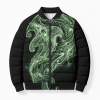 Pounamu Maori Tribal Hammershark Ghost Spirit Bomber Puffer Jacket