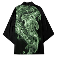 Pounamu Maori Tribal Hammershark Ghost Spirit Kimono
