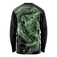 Pounamu Maori Tribal Hammershark Ghost Spirit Long Sleeve Shirt