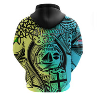 Malampa Fiji Day Hoodie Vanuatu Sand Drawing With Polynesian Pattern LT9 - Polynesian Pride