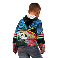 Personalised Torba Vanuatu Kid Hoodie Sand Drawing With Polynesian Pattern LT9 - Polynesian Pride