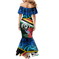 Personalised Torba Vanuatu Mermaid Dress Sand Drawing With Polynesian Pattern LT9 - Polynesian Pride