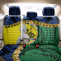 Melanesian New Caledonia Back Car Seat Cover Plumeria Kagu Bird and Nautilus Shell