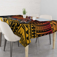 Melanesian Papua New Guinea Tablecloth Plumeria Bird of Paradise Tribal