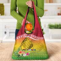 Melanesian Ni-Vanuatu Grocery Bag Sea Turtle with Sand Drawing Pattern