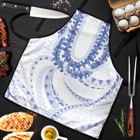 Aloha Lei Onaona Apron Navy Blue Hawaiian Tribal Pattern - Polynesian Pride