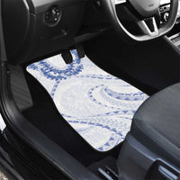 Aloha Lei Onaona Car Mats Navy Blue Hawaiian Tribal Pattern