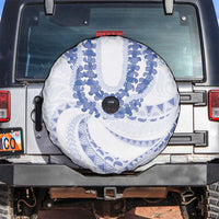 Aloha Lei Onaona Spare Tire Cover Navy Blue Hawaiian Tribal Pattern