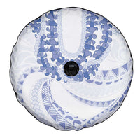 Aloha Lei Onaona Spare Tire Cover Navy Blue Hawaiian Tribal Pattern