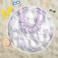 Aloha Lei Onaona Beach Blanket Purple Hawaiian Tribal Pattern