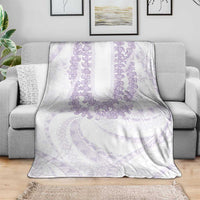 Aloha Lei Onaona Blanket Purple Hawaiian Tribal Pattern