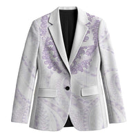 Aloha Lei Onaona Blazer Purple Hawaiian Tribal Pattern - Polynesian Pride