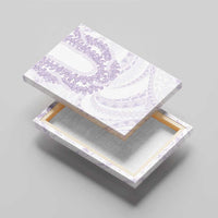 Aloha Lei Onaona Canvas Wall Art Purple Hawaiian Tribal Pattern