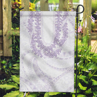 Aloha Lei Onaona Garden Flag Purple Hawaiian Tribal Pattern
