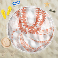 Aloha Lei Onaona Beach Blanket Red Hawaiian Tribal Pattern