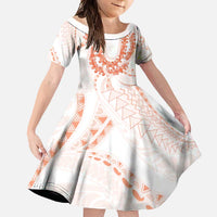 Aloha Lei Onaona Family Matching Short Sleeve Bodycon Dress and Hawaiian Shirt Red Hawaiian Tribal Pattern