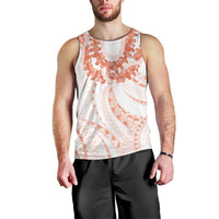 Aloha Lei Onaona Men Tank Top Red Hawaiian Tribal Pattern