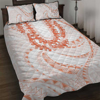 Aloha Lei Onaona Quilt Bed Set Red Hawaiian Tribal Pattern