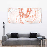 Aloha Lei Onaona Tapestry Red Hawaiian Tribal Pattern