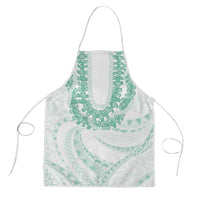 Aloha Lei Onaona Apron Sage Green Hawaiian Tribal Pattern - Polynesian Pride