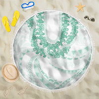 Aloha Lei Onaona Beach Blanket Sage Green Hawaiian Tribal Pattern