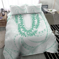 Aloha Lei Onaona Bedding Set Sage Green Hawaiian Tribal Pattern