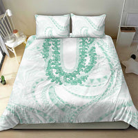 Aloha Lei Onaona Bedding Set Sage Green Hawaiian Tribal Pattern