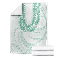 Aloha Lei Onaona Blanket Sage Green Hawaiian Tribal Pattern