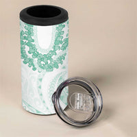Aloha Lei Onaona 4 in 1 Can Cooler Tumbler Sage Green Hawaiian Tribal Pattern
