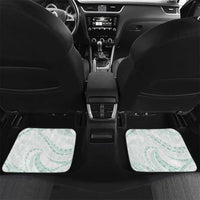 Aloha Lei Onaona Car Mats Sage Green Hawaiian Tribal Pattern
