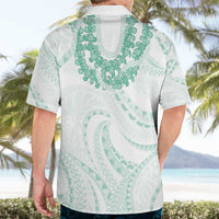 Aloha Lei Onaona Hawaiian Shirt Sage Green Hawaiian Tribal Pattern