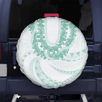Aloha Lei Onaona Spare Tire Cover Sage Green Hawaiian Tribal Pattern