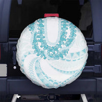 Aloha Lei Onaona Spare Tire Cover Teal Hawaiian Tribal Pattern