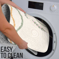 Aloha Lei Mikioi Bathroom Set Beige Polynesian Tribal Tatau Pattern - Polynesian Pride